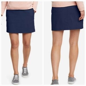 Eddie Bauer Navy Rainer Classic Nylon Hiking/Pickleball Active Skirt/Skort Sz M